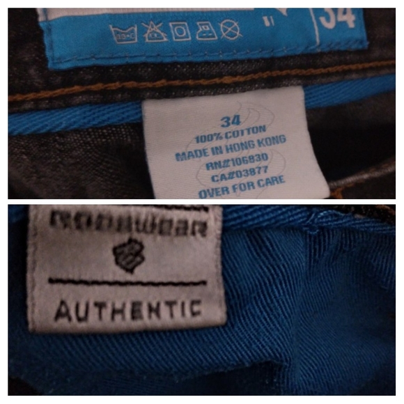 Rocawear men's sz 34 straight leg gray distressed denim jeans made in Hong Kong - Picture 5 of 10